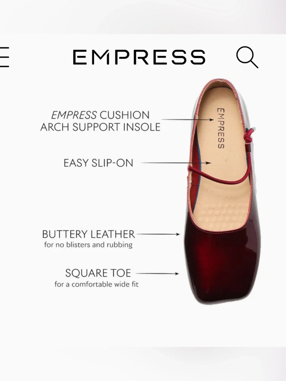 Empress ballet flats